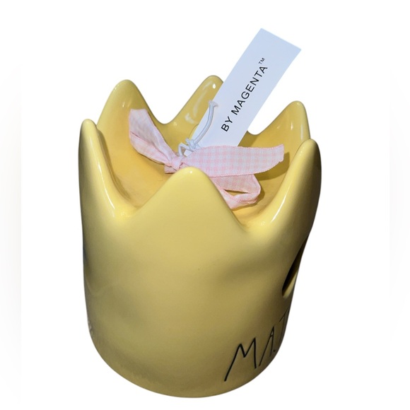 RAE DUNN 2021 LL Yellow Crown Birdhouse - MAJESTIC - Picture 2 of 3